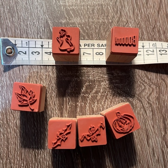 6 Halloween rubber stamps nwt - Picture 3 of 3